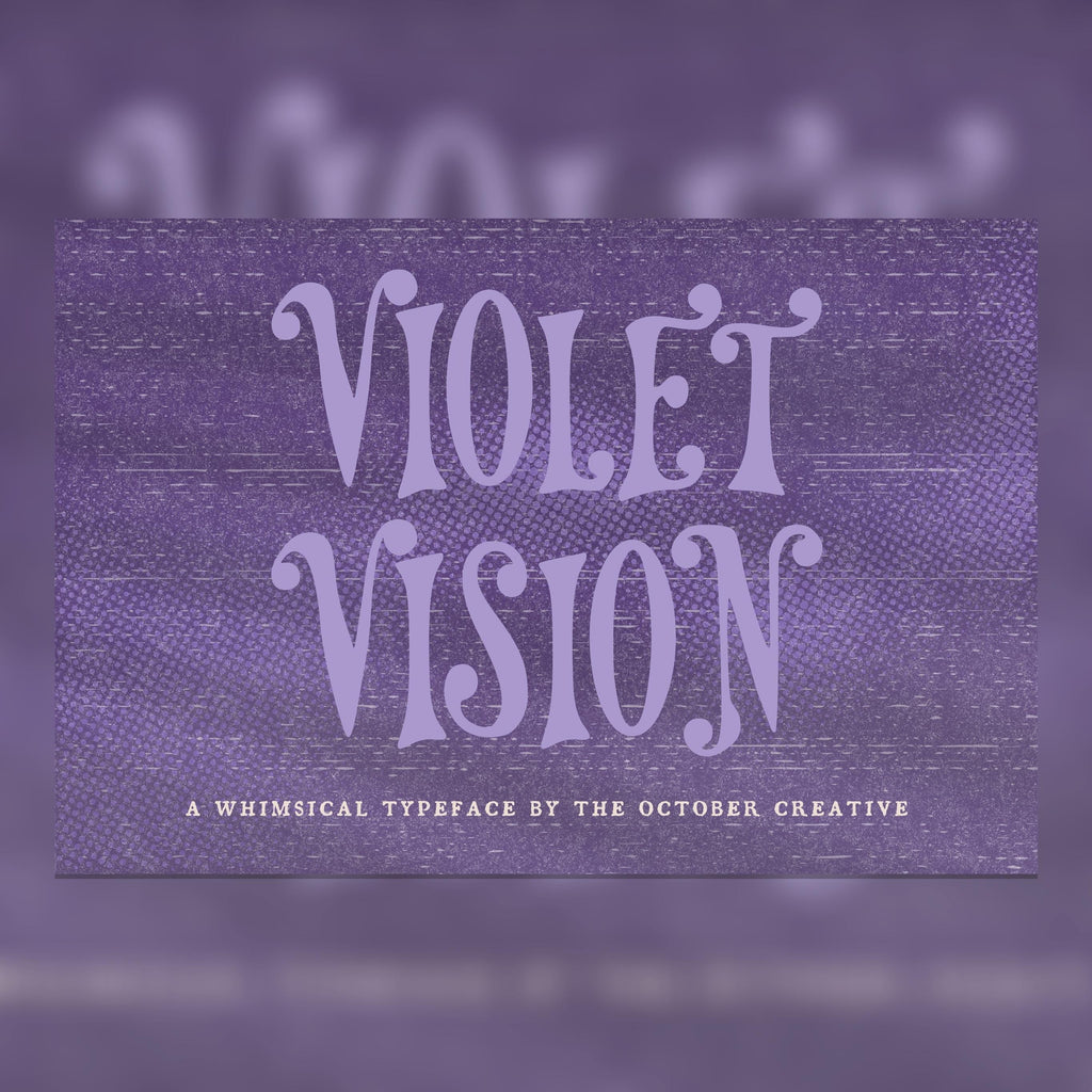 Violet Vision Font, preview 1
