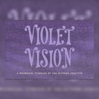 Violet Vision Font, preview 1