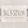 Silkspun Font, preview 1
