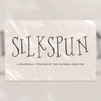 Silkspun Font, preview 1