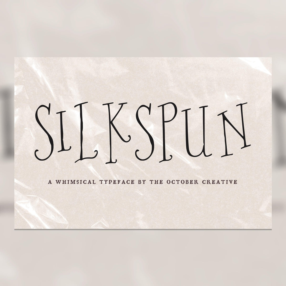 Silkspun Font, preview 1