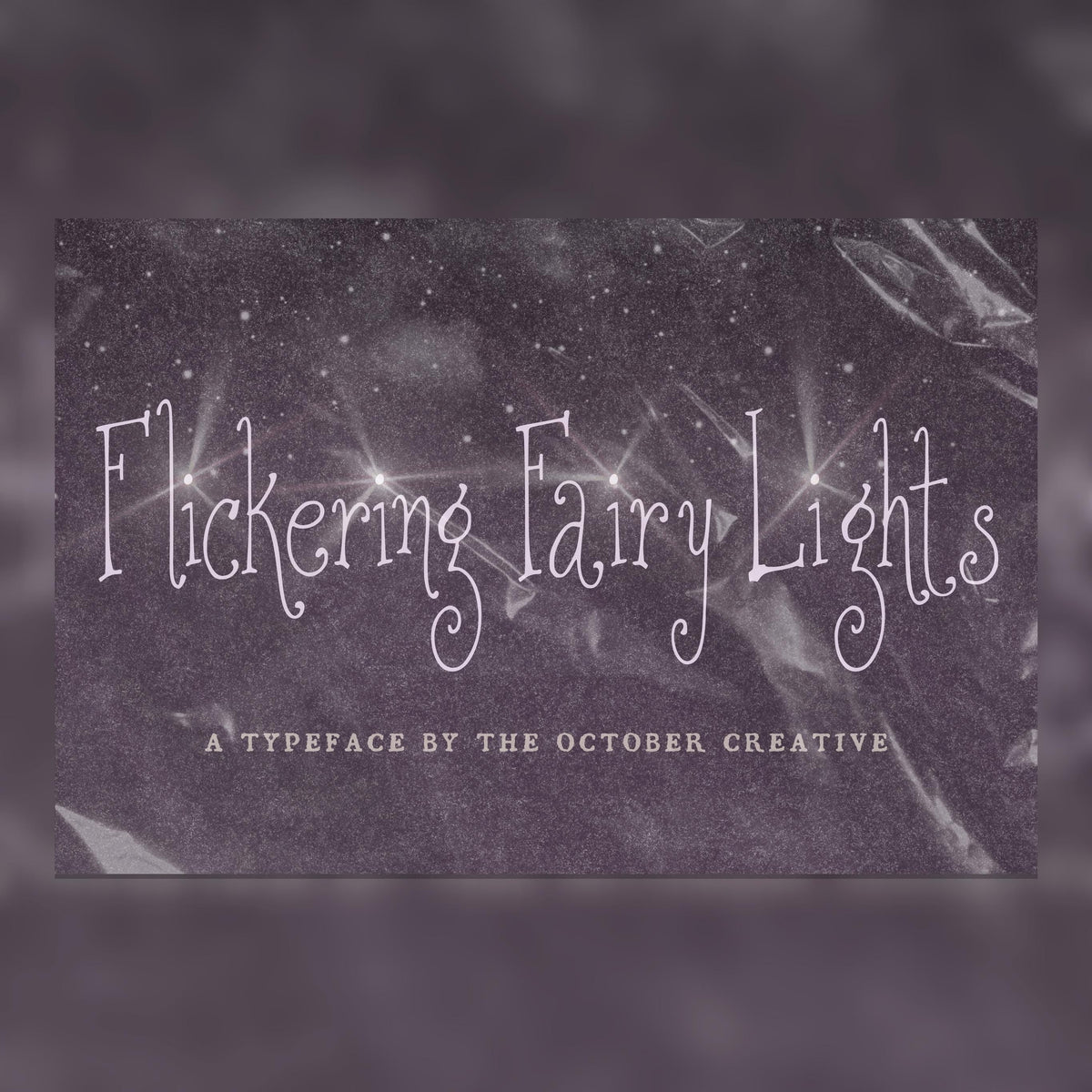 Flickering Fairy Lights Font, preview 1
