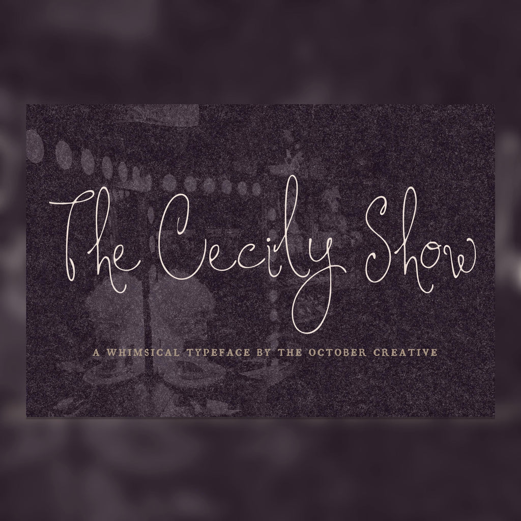 The Cecily Show Font, preview 1