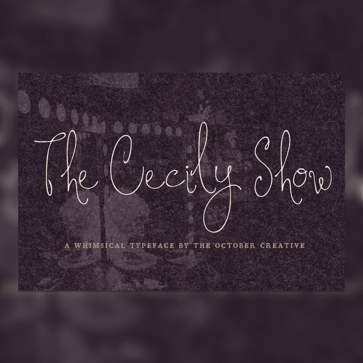 The Cecily Show Font, preview 1