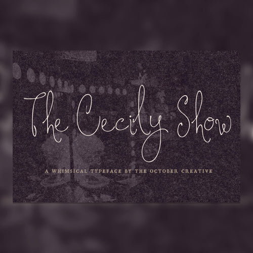 The Cecily Show Font