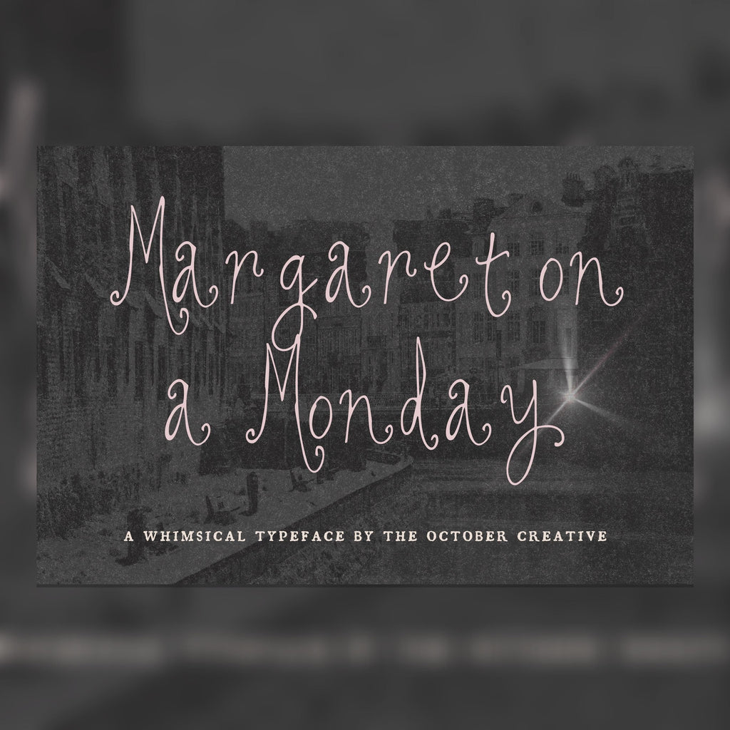 Margaret on a Monday Font, preview 1