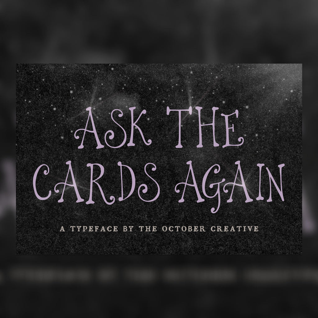 Ask the Cards Again Font, preview 1