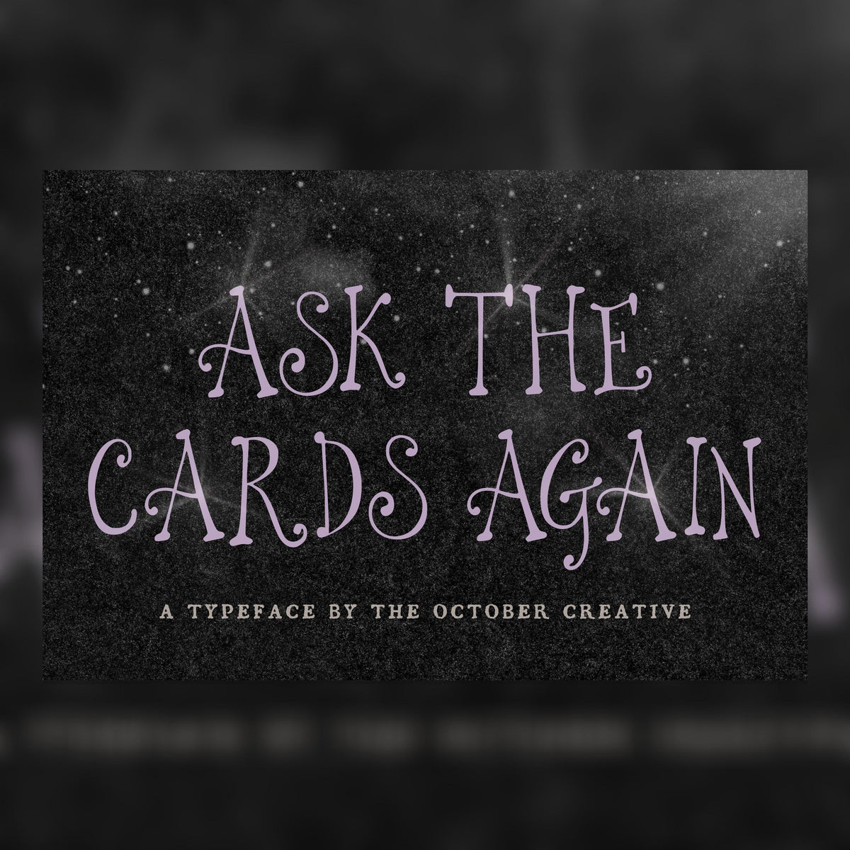 Ask the Cards Again Font, preview 1