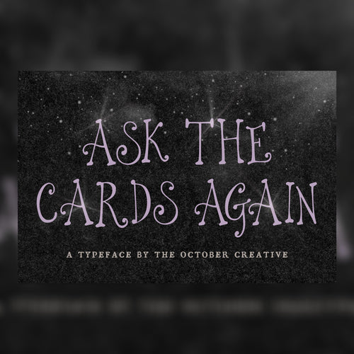 Ask the Cards Again Font, preview 1