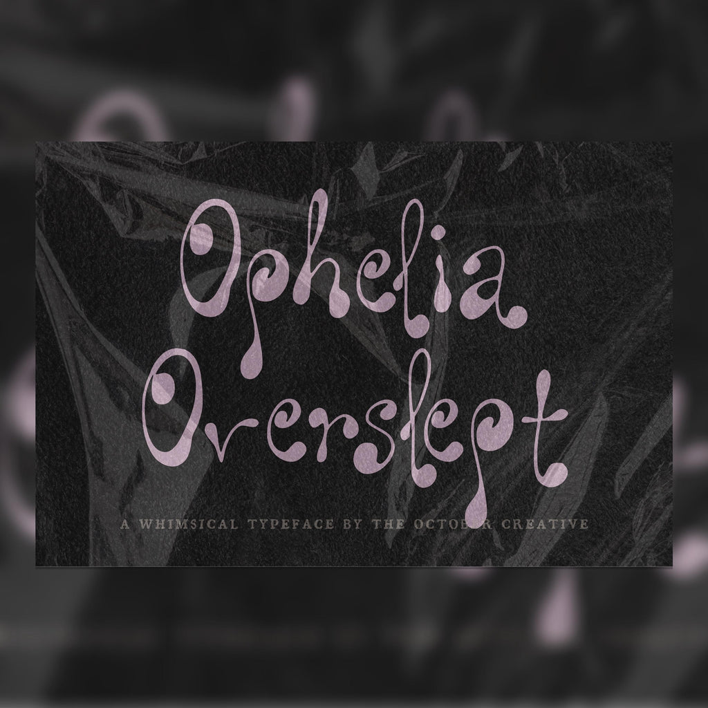 Ophelia Overslept Font, preview 1