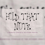 Hold That Note Font, preview 1