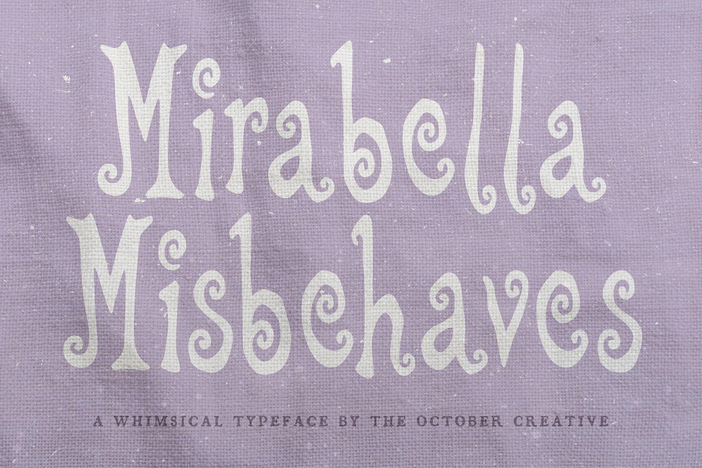 Mirabella Misbehaves Font, preview 2