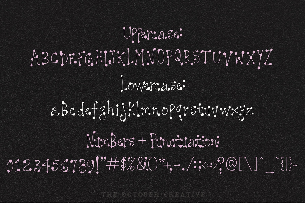 Hold That Note Font, preview 3