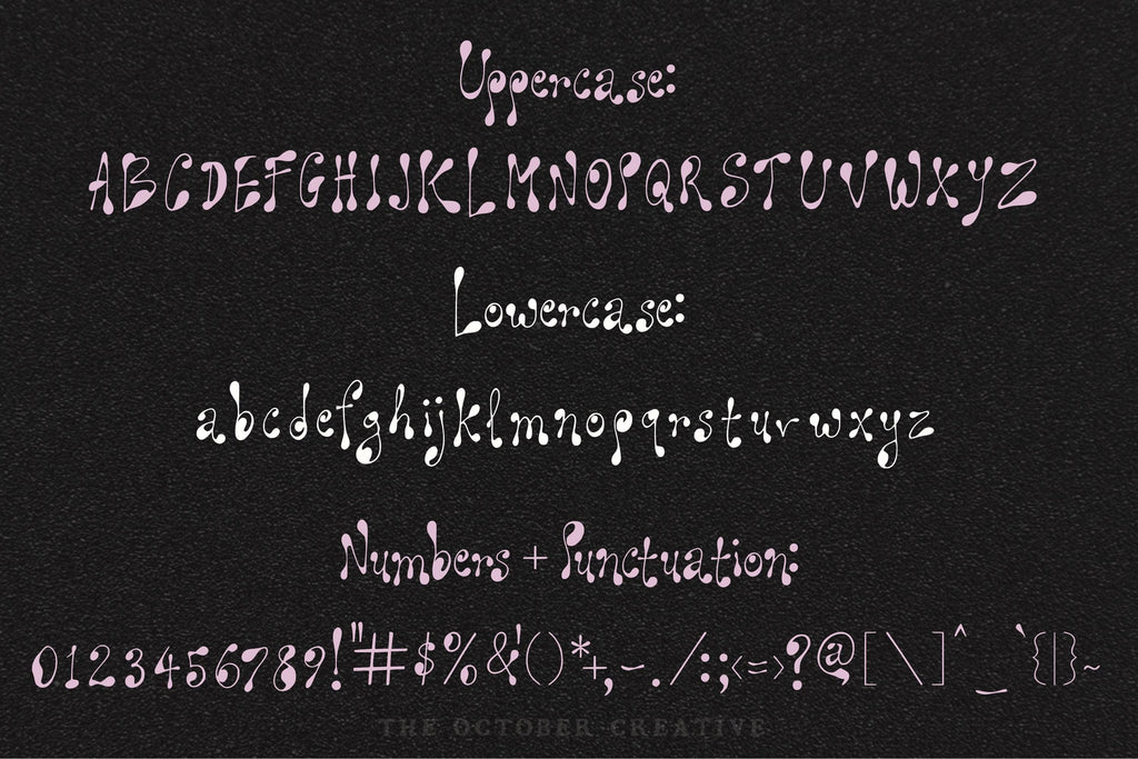 Ophelia Overslept Font, preview 3