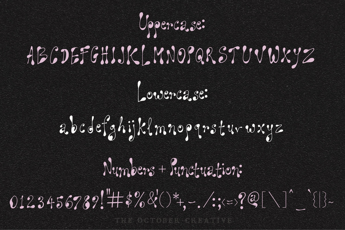 Ophelia Overslept Font, preview 3