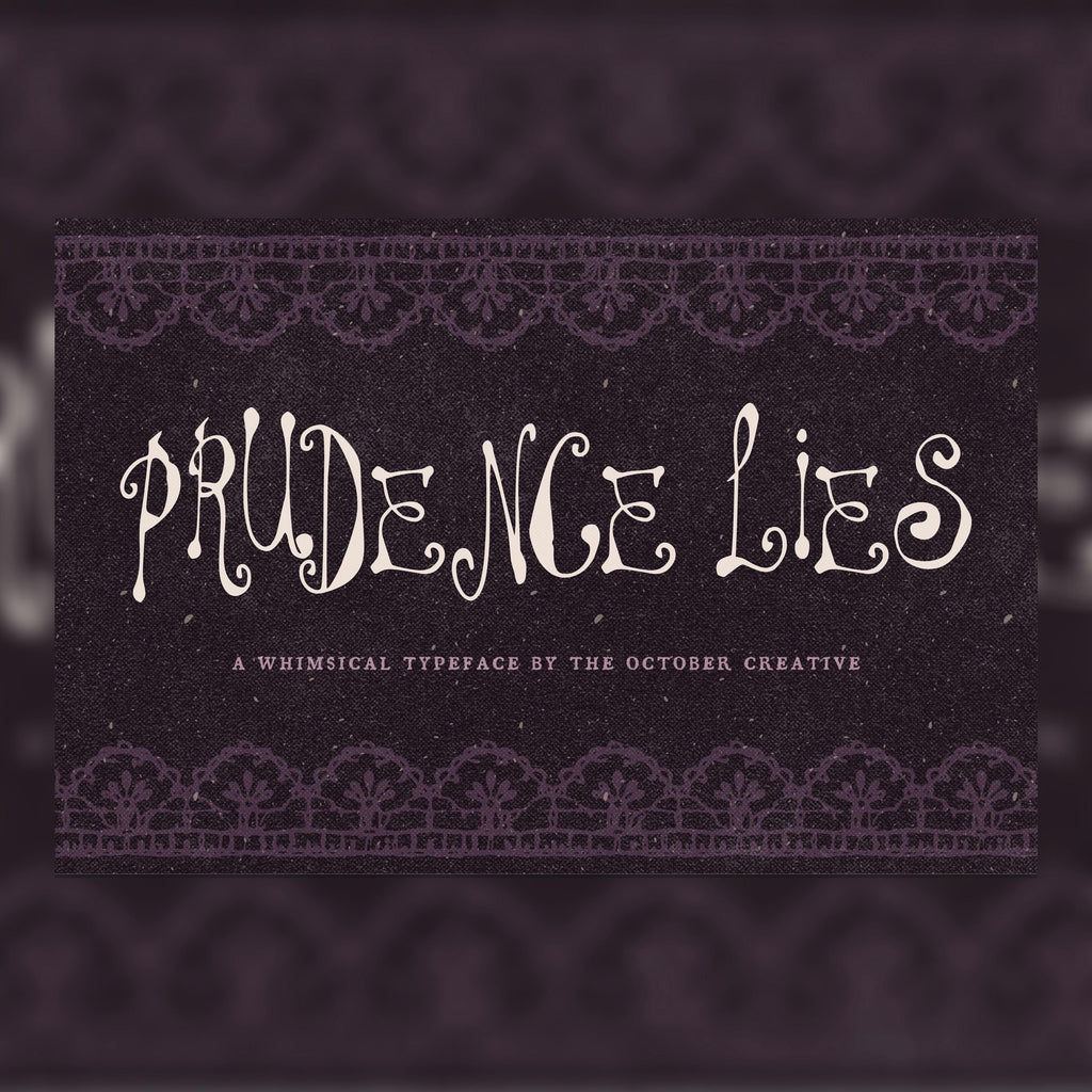 Prudence Lies Font, preview 1