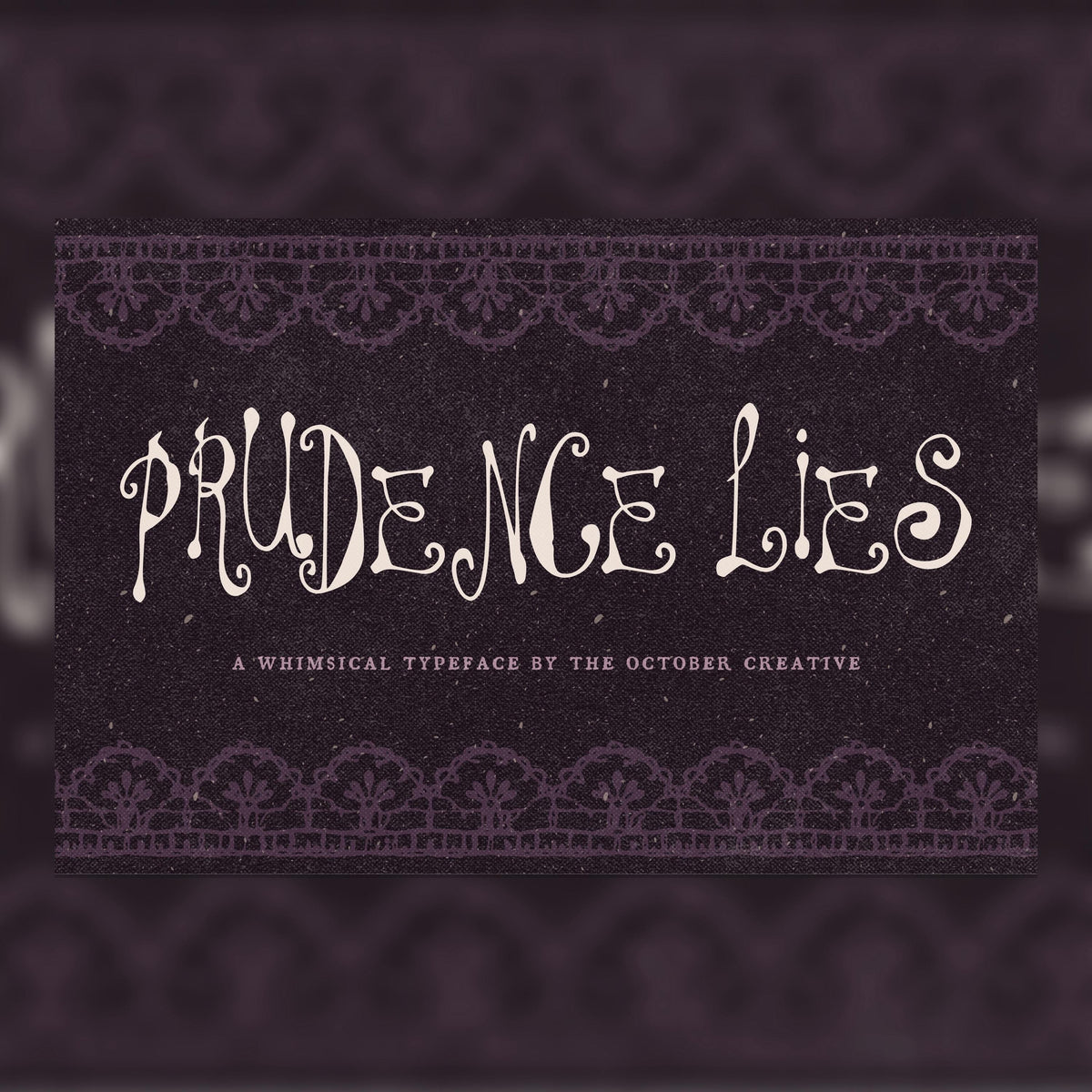 Prudence Lies Font, preview 1