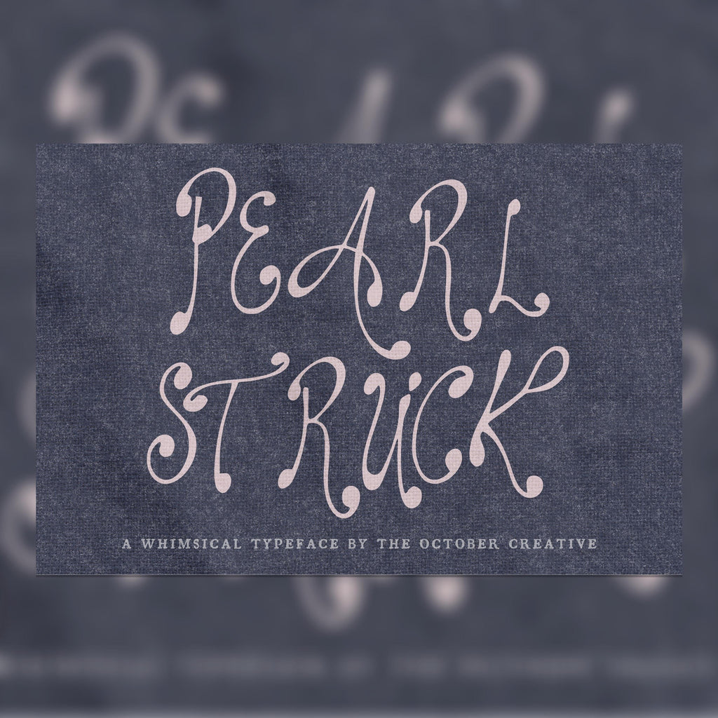 Pearlstruck Font, preview 1
