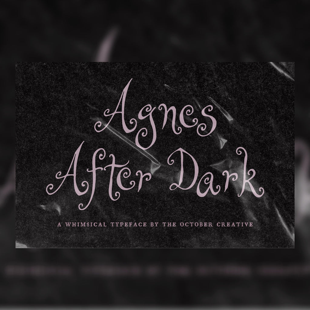 Agnes After Dark Font, preview 1