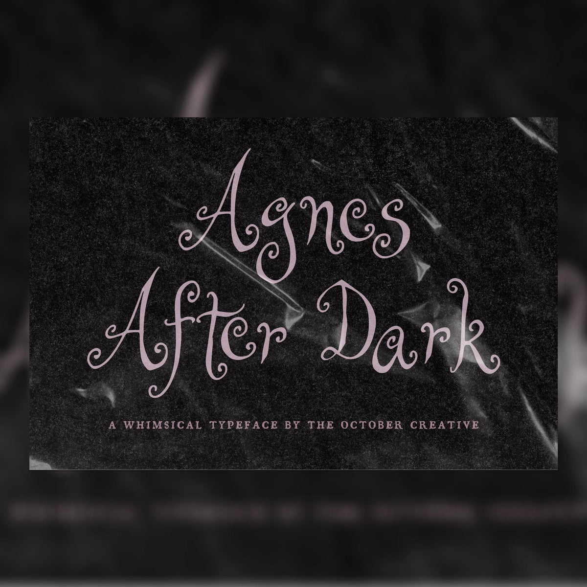 Agnes After Dark Font, preview 1