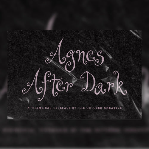 Agnes After Dark Font, preview 1