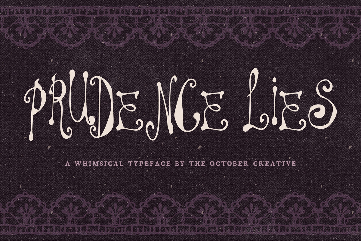 Prudence Lies Font, preview 2