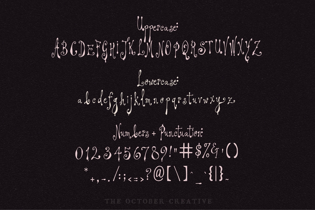 Prudence Lies Font, preview 3