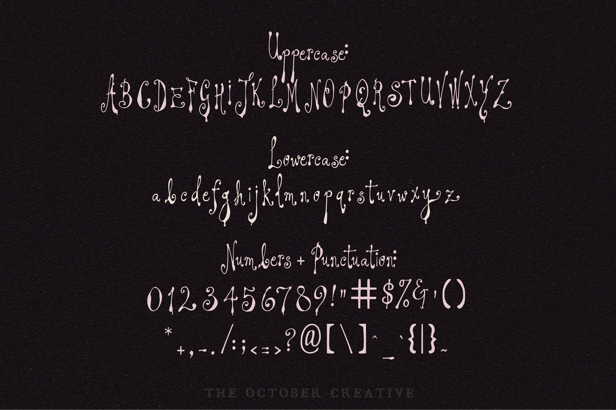 Prudence Lies Font, preview 3