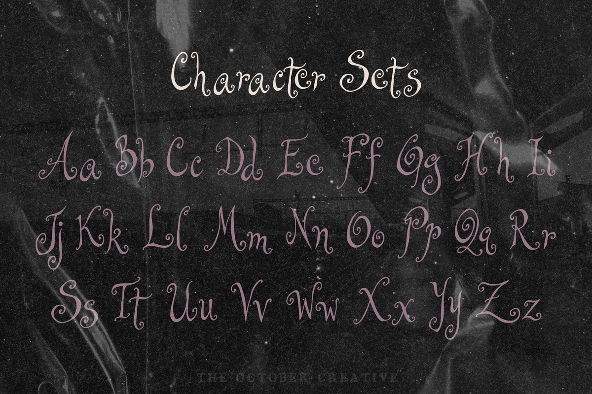 Agnes After Dark Font, preview 4