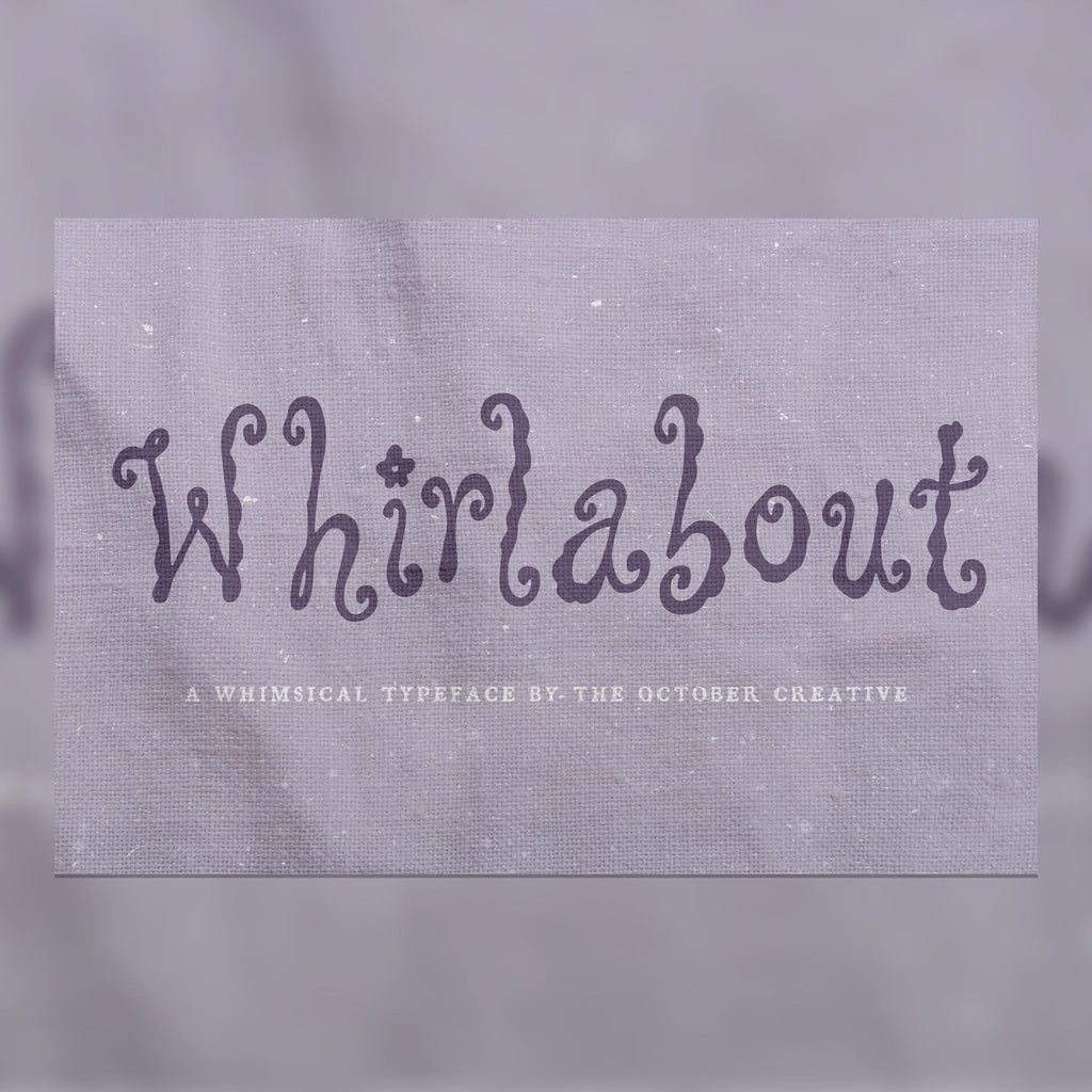 Whirlabout Font, preview 1