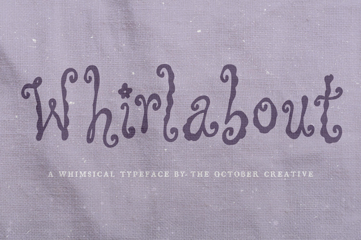 Whirlabout Font, preview 2