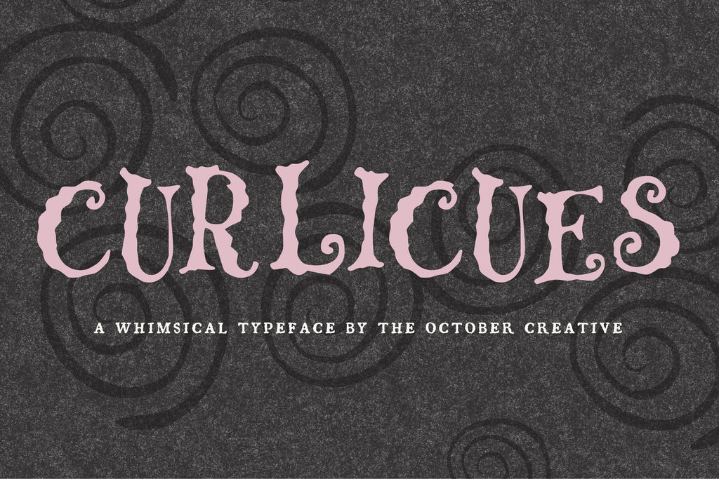Curlicues Font, preview 2