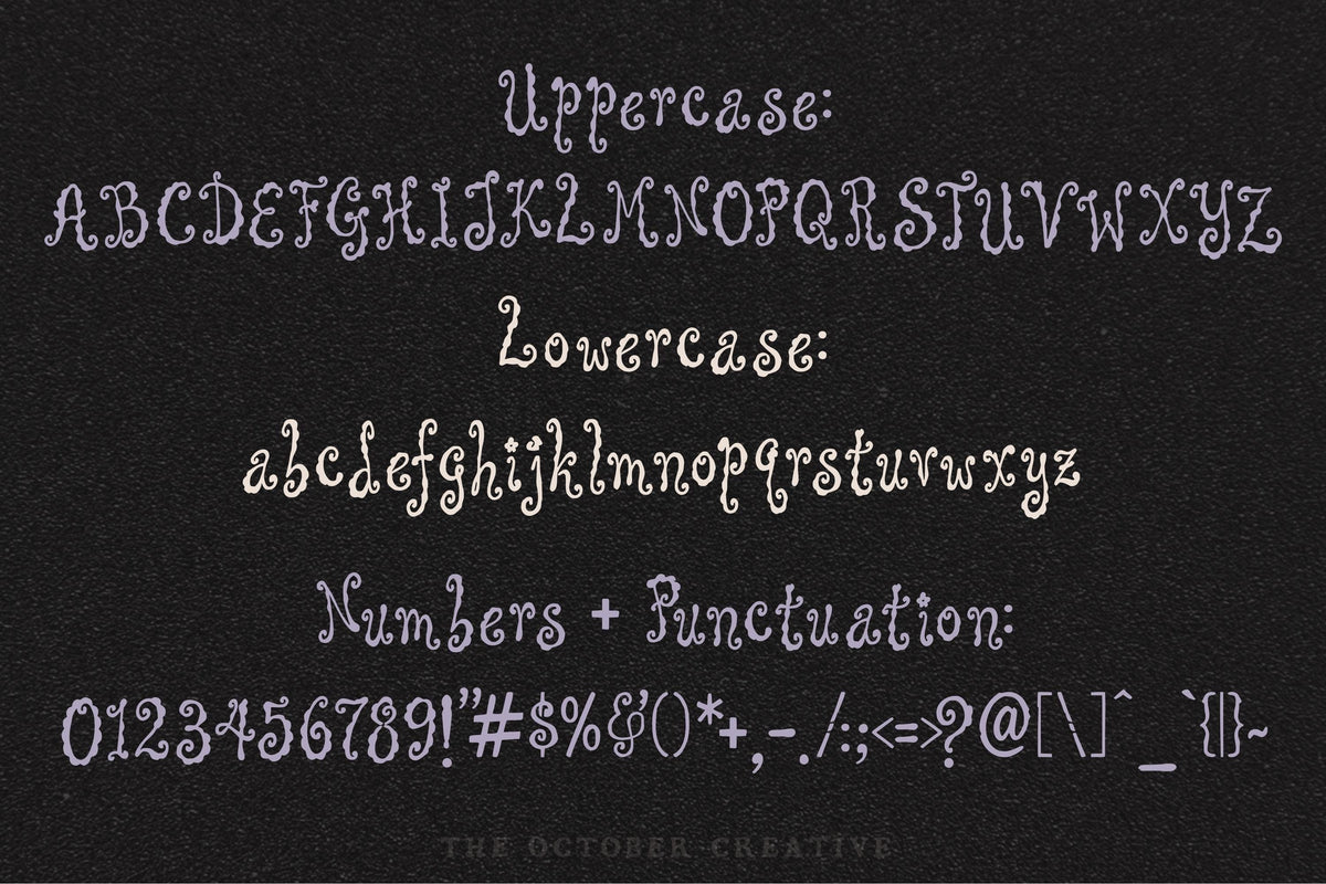 Whirlabout Font, preview 3