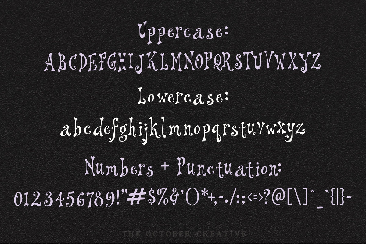 Tinsel & Teeth Font, preview 3