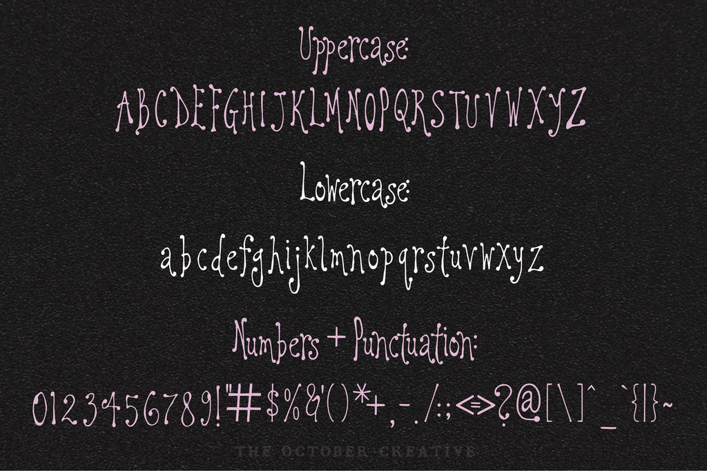 Gloom N' Shroom Font, preview 3