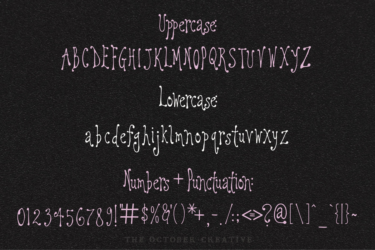 Gloom N' Shroom Font, preview 3