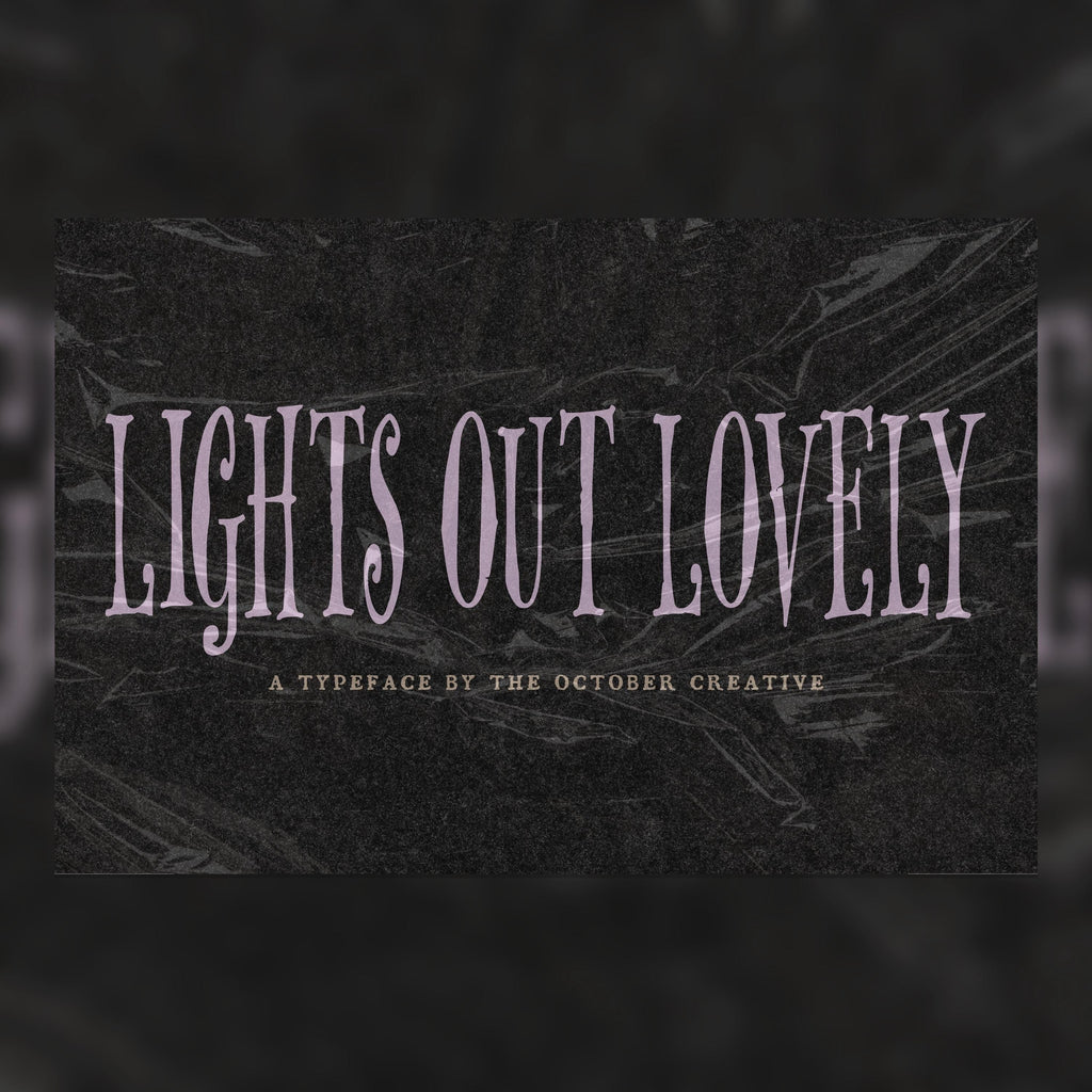Lights Out Lovely Font, preview 1