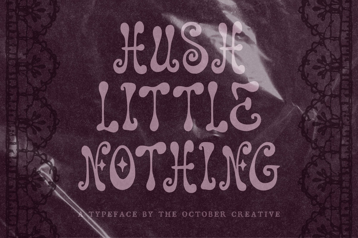 Hush Little Nothing Font, preview 2