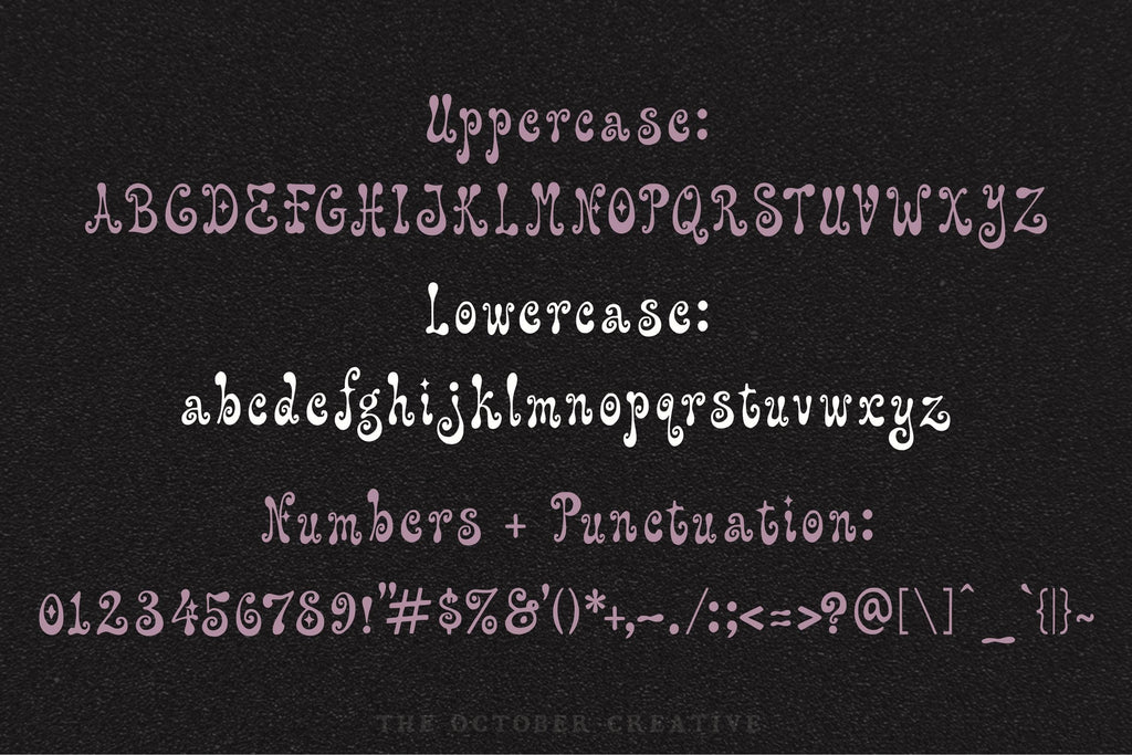 Hush Little Nothing Font, preview 3