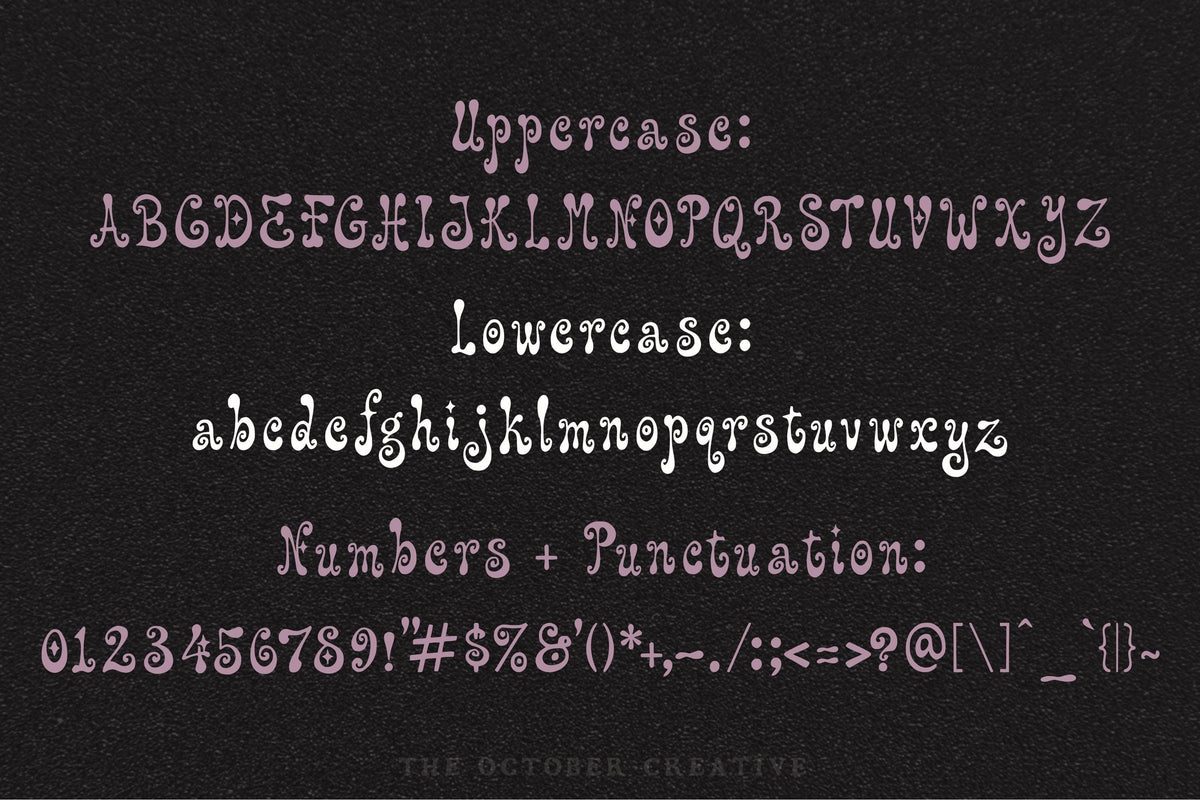 Hush Little Nothing Font, preview 3