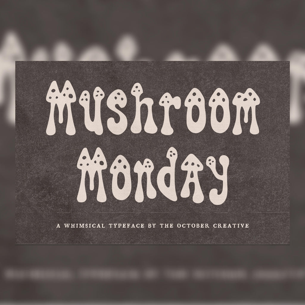 Mushroom Monday Font, preview 1