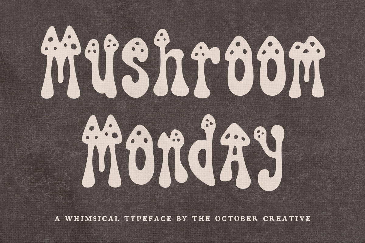 Mushroom Monday Font, preview 2