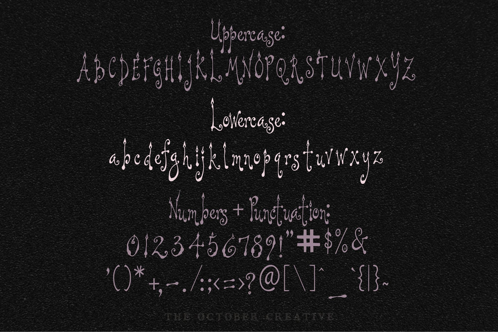 Thistlewick Font, preview 3