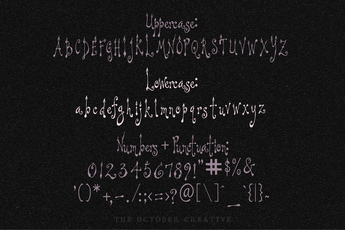 Thistlewick Font, preview 3