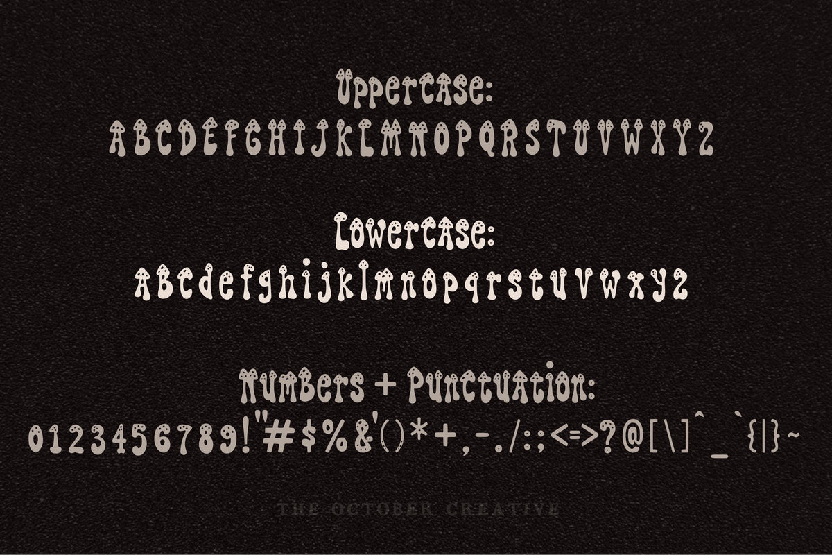 Mushroom Monday Font, preview 3