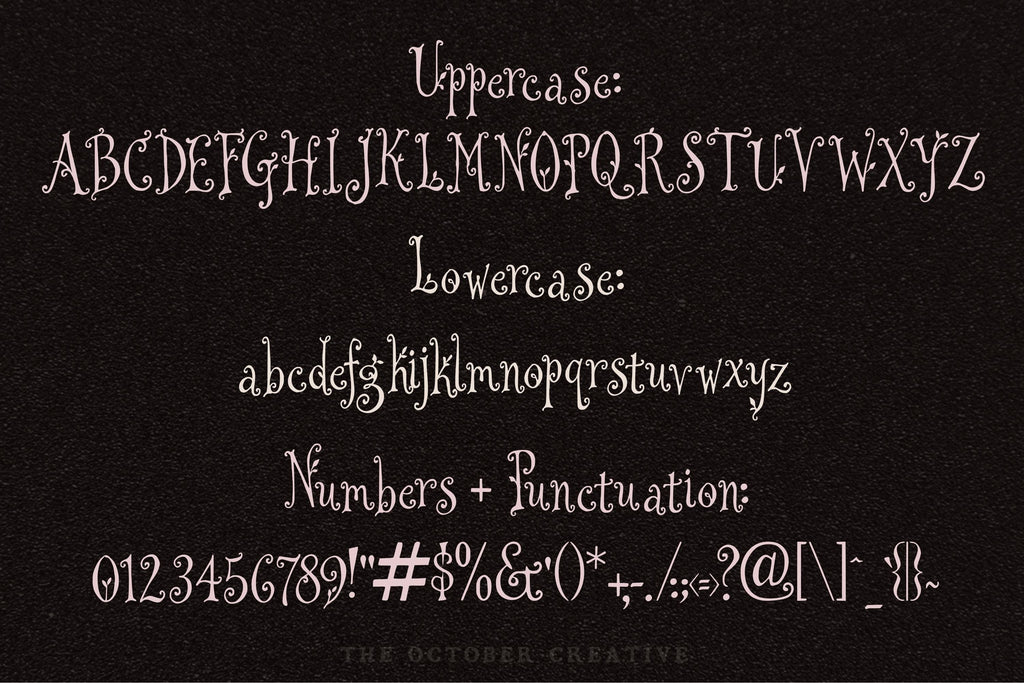Garden Got In Font, preview 3