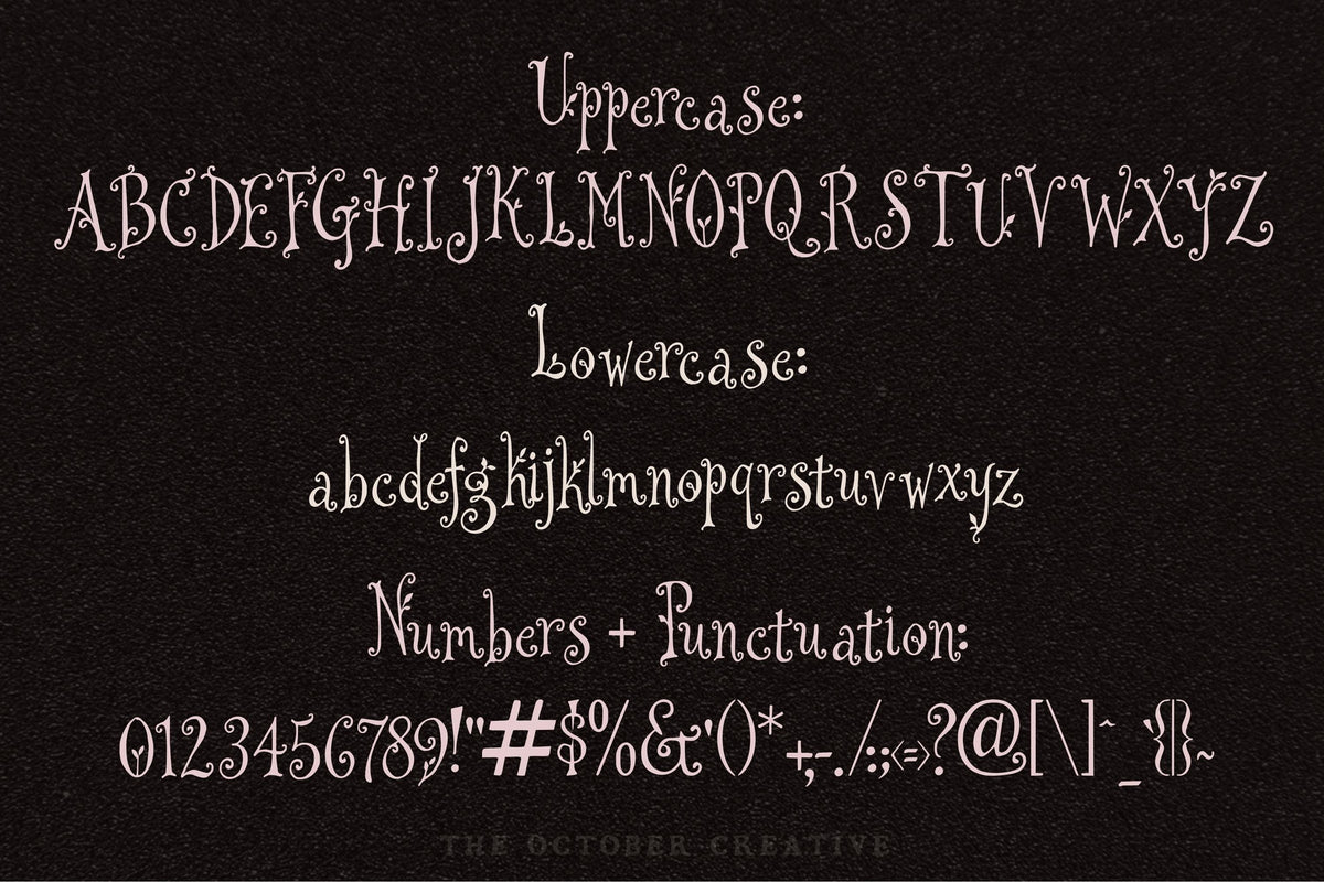 Garden Got In Font, preview 3