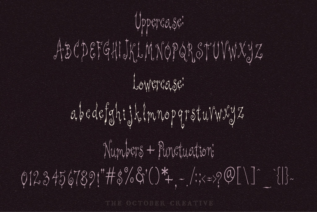 Wispwilt Font, preview 3