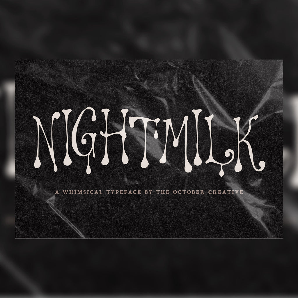 Nightmilk Font, preview 1