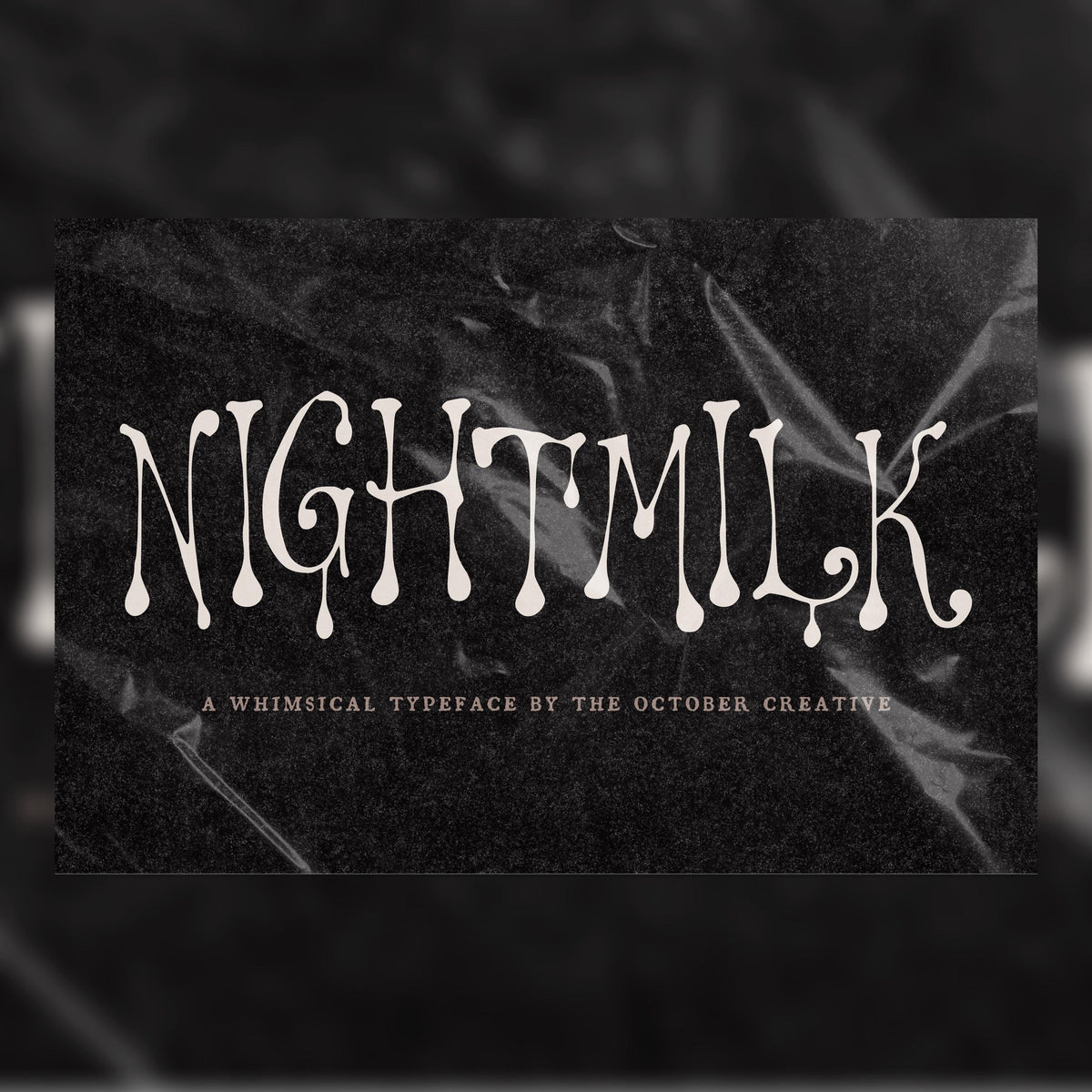 Nightmilk Font, preview 1